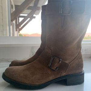 Paul Green, genuine leather/suede mid-calf boots